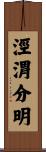 涇渭分明 Scroll