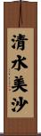 清水美沙 Scroll
