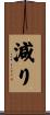 減り Scroll