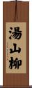 湯山柳 Scroll