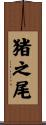猪之尾 Scroll