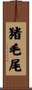 猪毛尾 Scroll