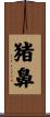 猪鼻 Scroll