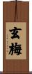 玄梅 Scroll