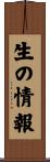 生の情報 Scroll