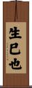 生巳也 Scroll