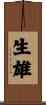 生雄 Scroll