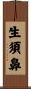 生須鼻 Scroll