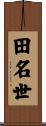 田名世 Scroll