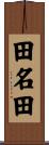 田名田 Scroll