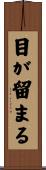 目が留まる Scroll
