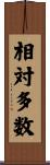 相対多数 Scroll
