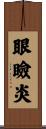 眼瞼炎 Scroll