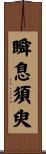 瞬息須臾 Scroll