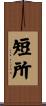 短所 Scroll
