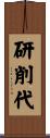 研削代 Scroll
