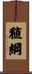稙綱 Scroll