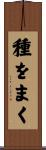 種をまく Scroll