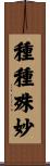 種種殊妙 Scroll