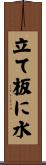 立て板に水 Scroll