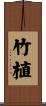 竹植 Scroll