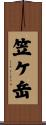 笠ケ岳 Scroll