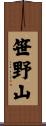 笹野山 Scroll