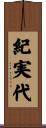 紀実代 Scroll