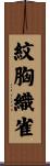 紋胸織雀 Scroll