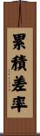 累積差率 Scroll