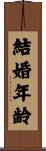 結婚年齢 Scroll