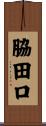 脇田口 Scroll
