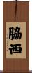 脇西 Scroll