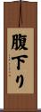 腹下り Scroll