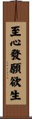 至心發願欲生 Scroll