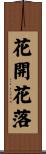 Flowers Bloom and Flowers Fall Scroll