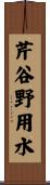 芹谷野用水 Scroll