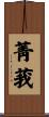菁莪 Scroll