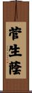 菅生蔭 Scroll
