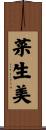 菜生美 Scroll