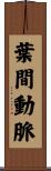 葉間動脈 Scroll