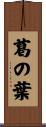 葛の葉 Scroll