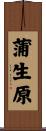 蒲生原 Scroll