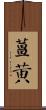 薑黃 Scroll
