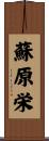蘇原栄 Scroll