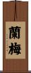 蘭梅 Scroll