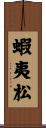 蝦夷松 Scroll