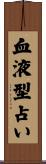 血液型占い Scroll