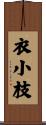 衣小枝 Scroll