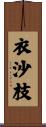 衣沙枝 Scroll